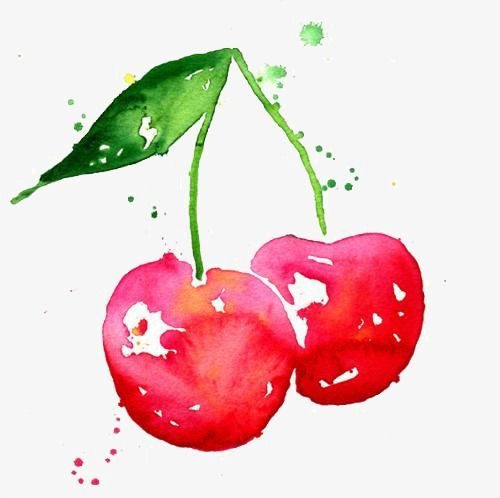 Фрукты акварелью для начинающих
