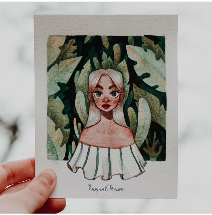 Рисунки акварелью в скетчбуке