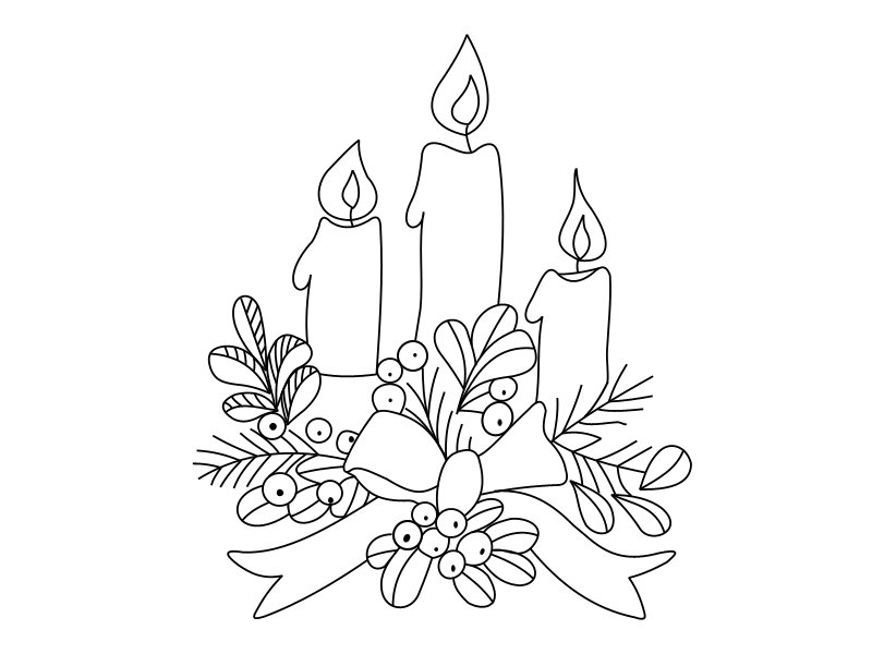 Новогодние рисунки карандашом