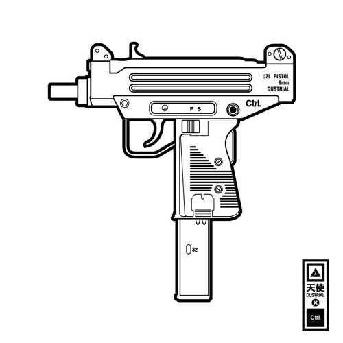 Micro Uzi чертеж