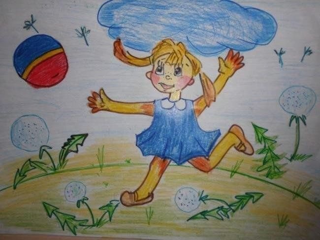 Мои лучшие каникулы рисунок