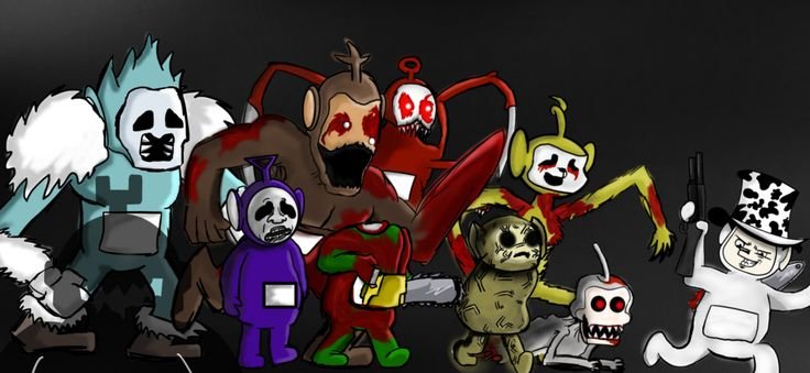 Slendytubbies 3 пещерный телепузик