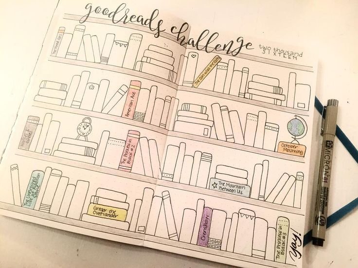 Книжная полка для ежедневника