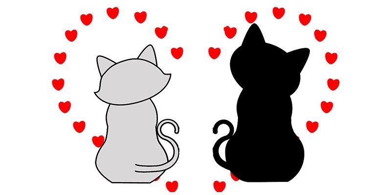 Влюбленные коты
