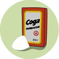 Пищевая сода иллюстрация