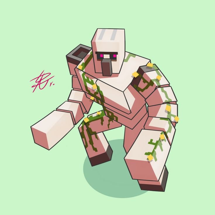 Minecraft Железный голем арт