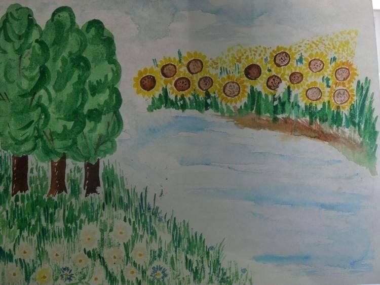 Рисунок на тему мой родной край