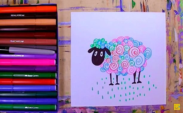 Рисунки из фломастеров