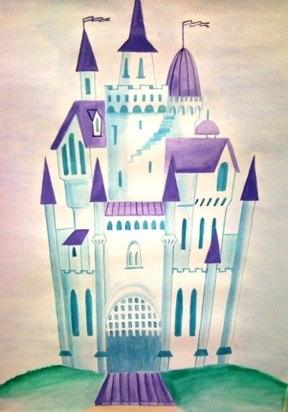 Рисование сказочный дворец