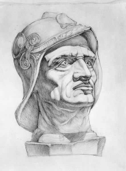 Коллеони гипсовая голова Академический рисунок