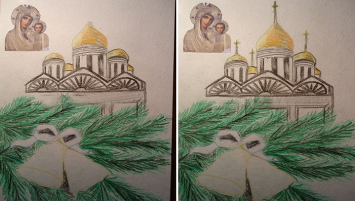 Рождество рисунок