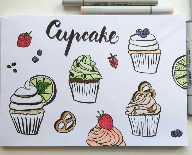 Идеи для рисунков еда