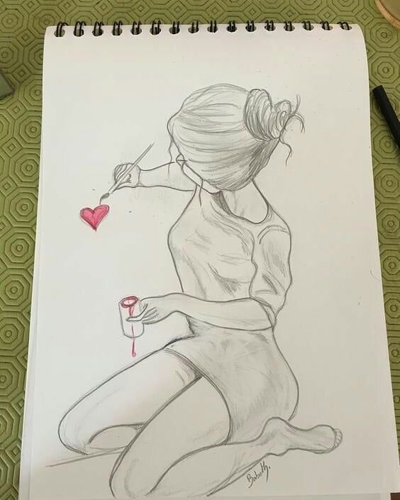 Лёгкие рисунки для срисовки карандашом для скетчбука легкие