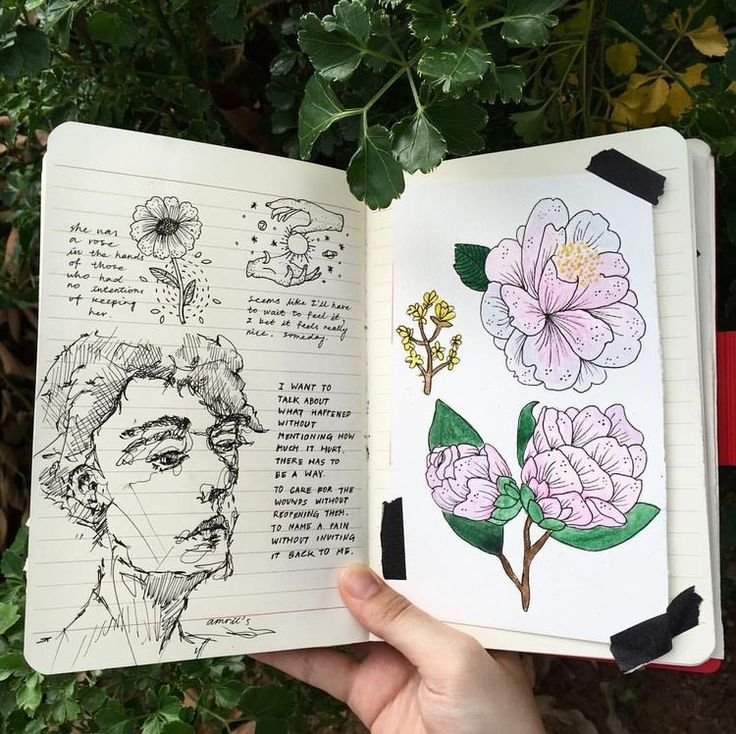 Красивые рисунки для скетчбука
