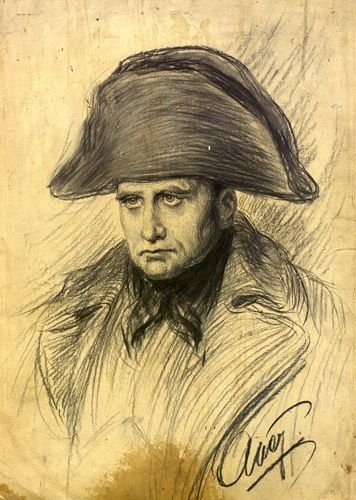 Нарисованный портрет Наполеона