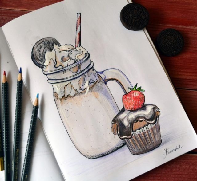 Рисунки в скетчбуке