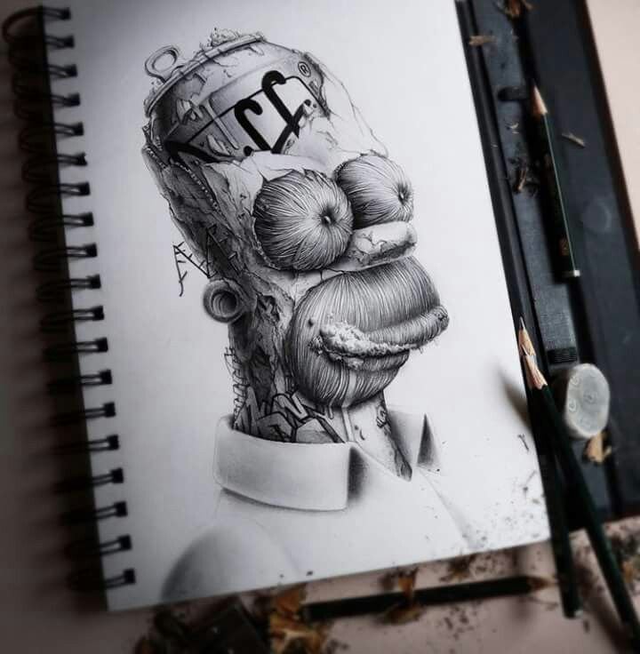 Необычные рисунки карандашом