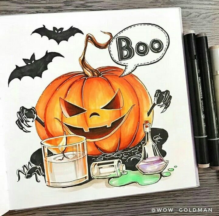 Идеи для рисования на Хэллоуин