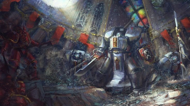 Warhammer 40000 серые Рыцари арт