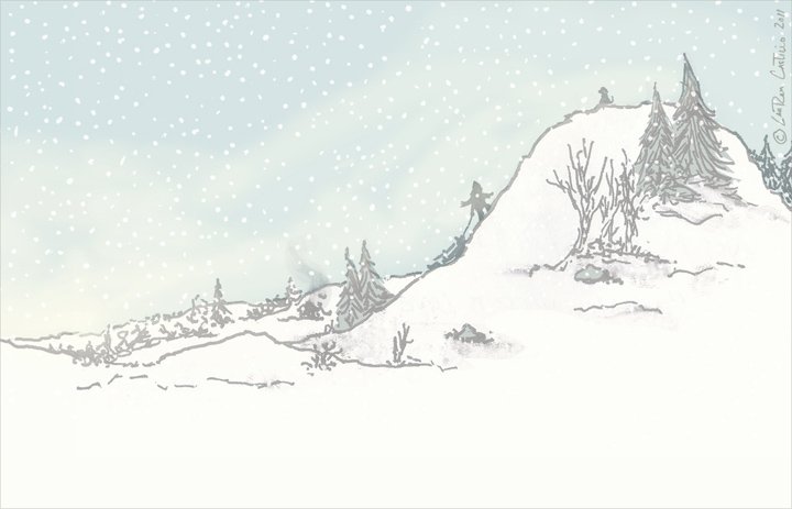 Снег скетч