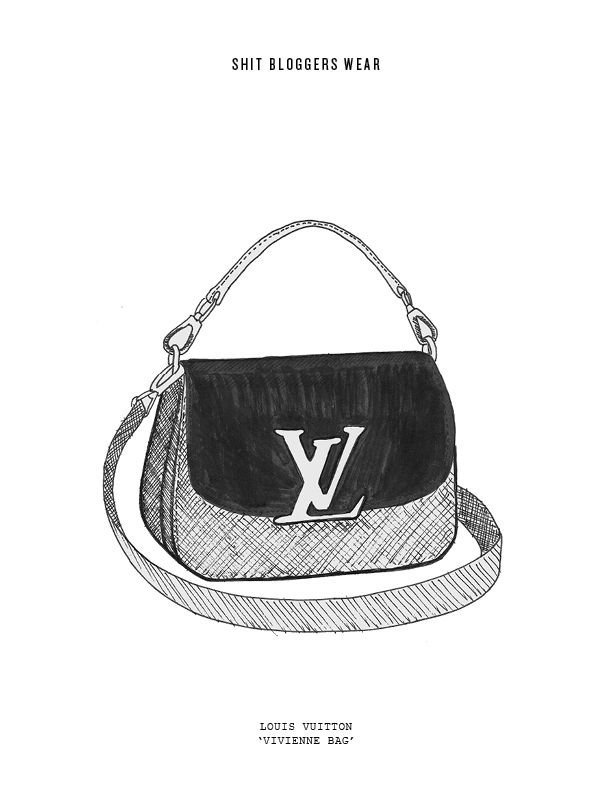 Эскизы барсеток Louis Vuitton