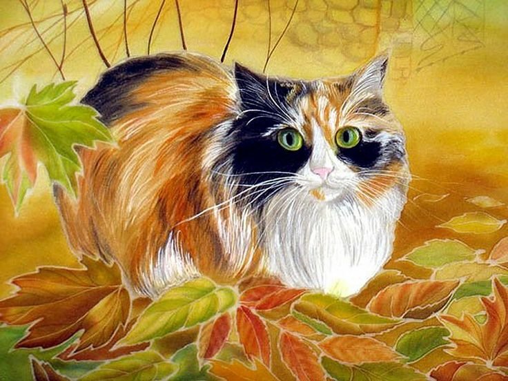 Осенний пейзаж с животными