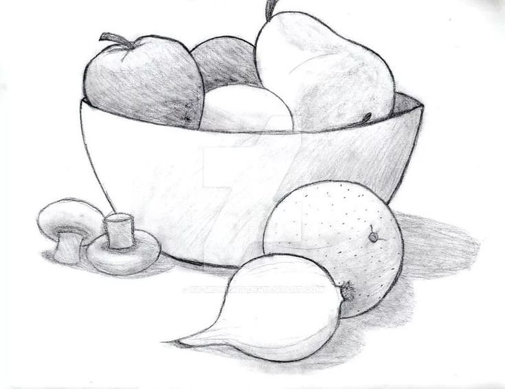 Натюрморт рисунок