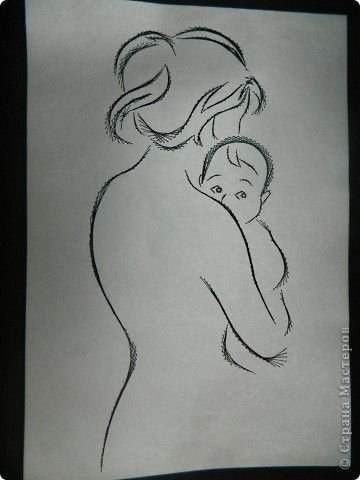 Рисунок на тему материнство