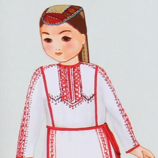 Марийский костюм рисунок