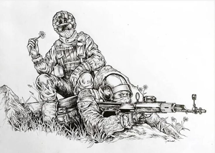Спецназ рисунок