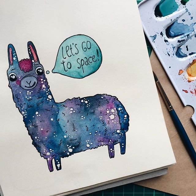 Рисунки для скетчбука животные