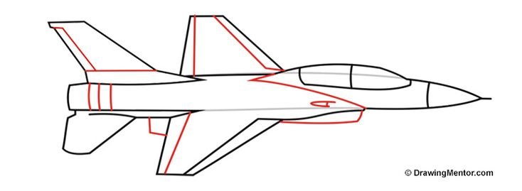 Истребитель рисунок