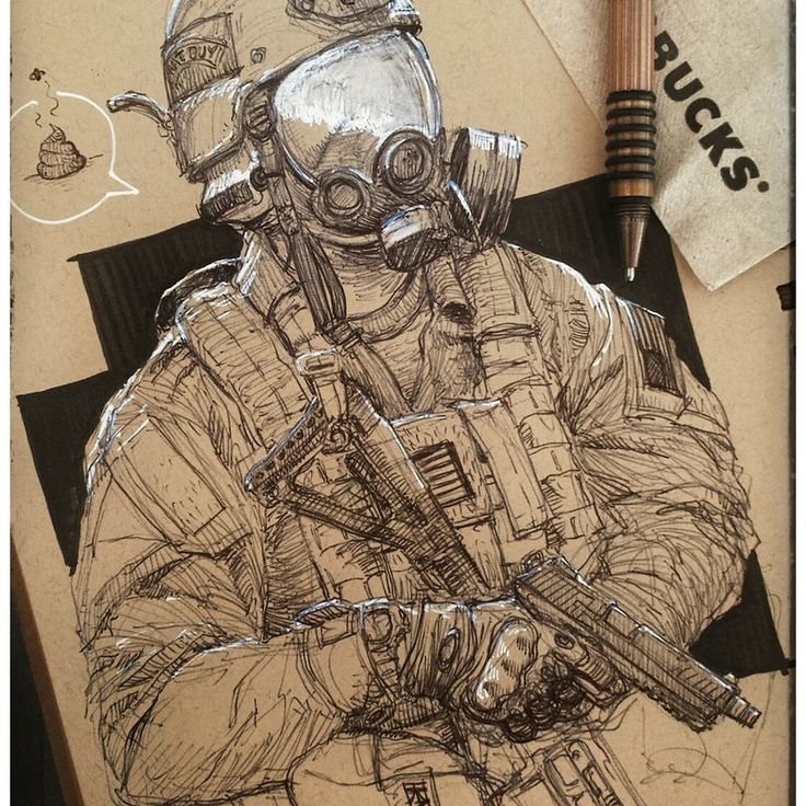 Военные эскизы