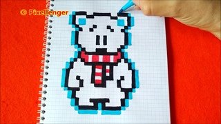 Рисунки по клеточкам мишка