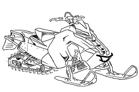 Раскраска снегоход BRP