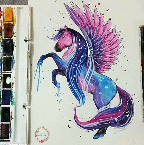 Рисунки акварелью для срисовки