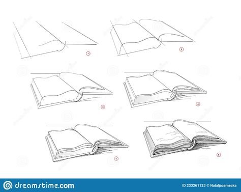 Рисуем книгу поэтапно