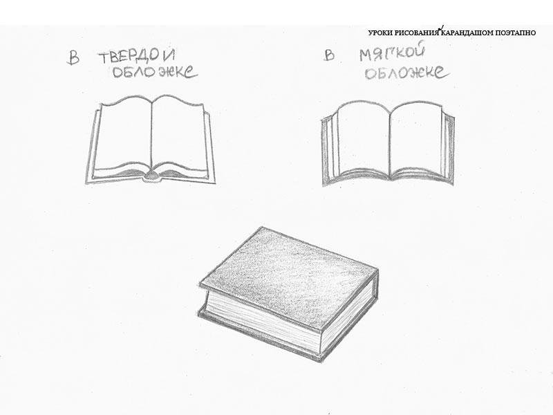 Рисунок книжки легкий