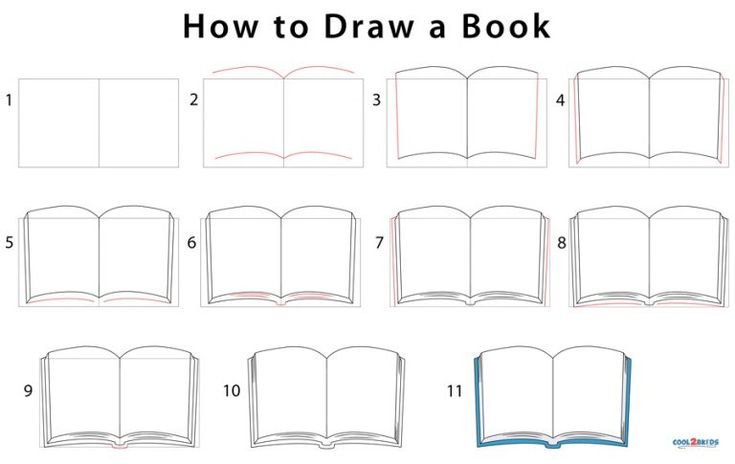 Книга рисунок поэтапно