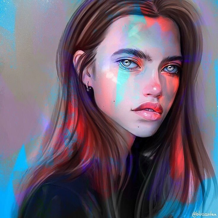 Procreate портреты Джулия Разумова арт