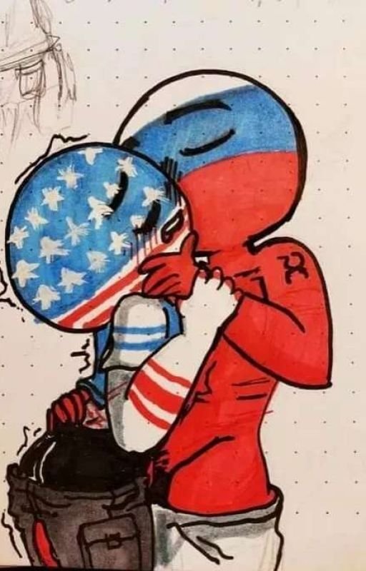 Россия и США арт