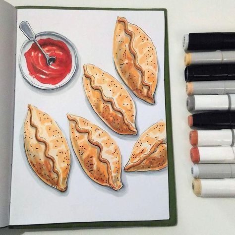 Пирожки маркерами