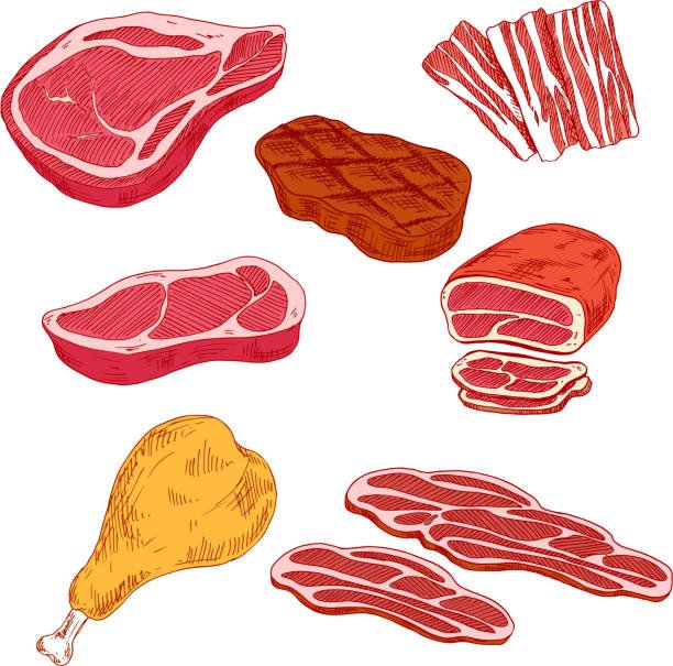 Нарисовать мясо