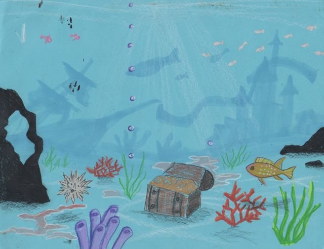 Рисование морской глубины