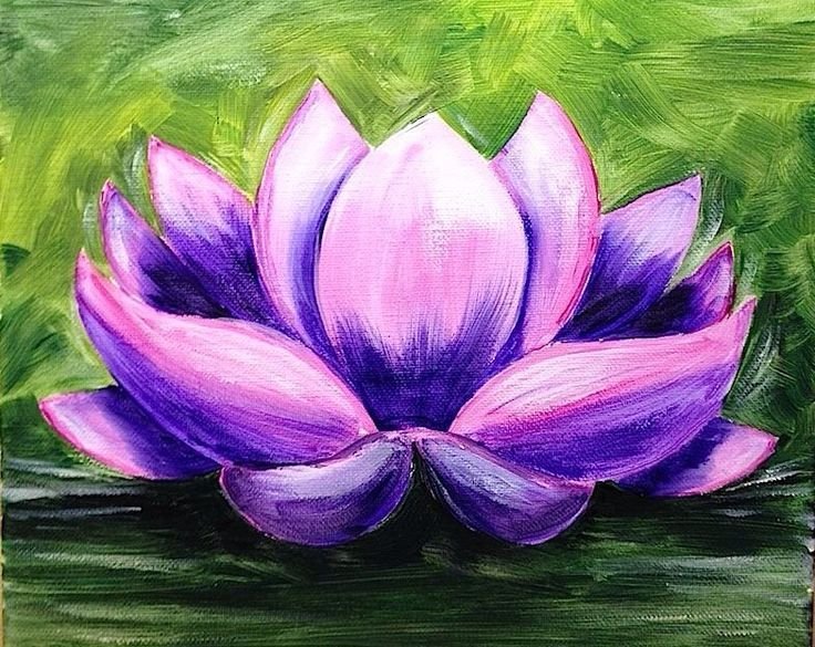 Рисунки цветов гуашью