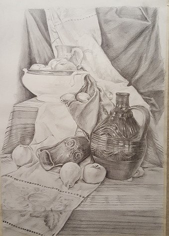 Натюрморт карандашом
