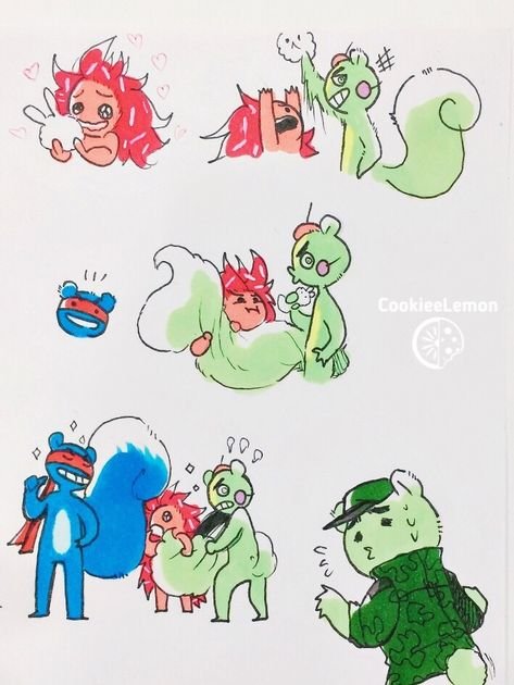Happy Tree friends комиксы flaky