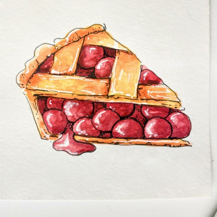 Рисунок пирога