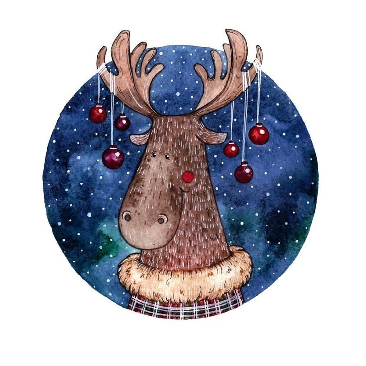 Новогодний олень