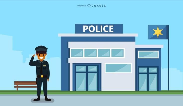Здание полицейский участок для детей